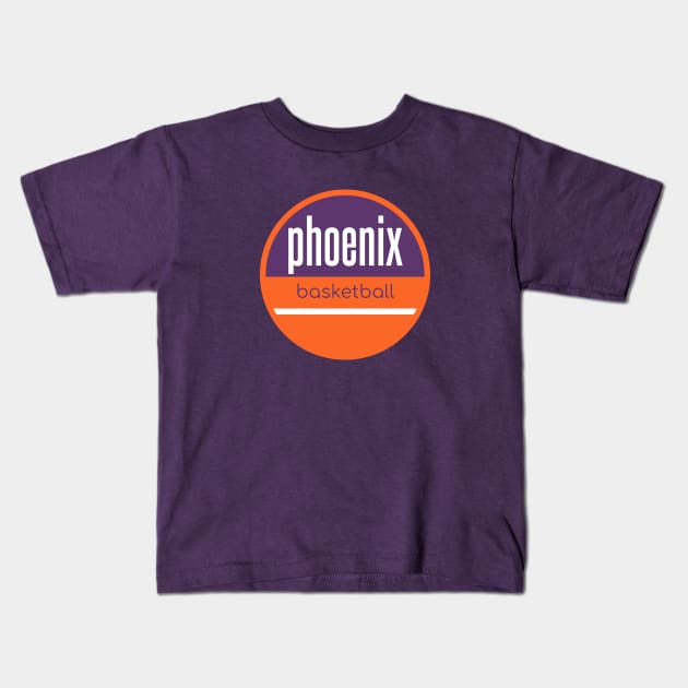 phoenix suns basketball Kids T-Shirt by BVHstudio